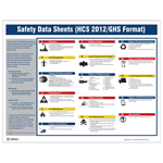 Safety Data Sheets (HCS 2012/GHS Format) Poster, 22x17 in. Paper