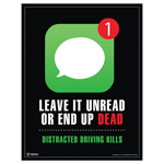 Leave It Unread Or End Up Dead Poster