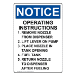 Portrait OSHA NOTICE Operating Instructions 1. Remove Sign ONEP-31168