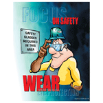 Focus On Safety Wear Eye Protection Poster, 22x17 in. Paper