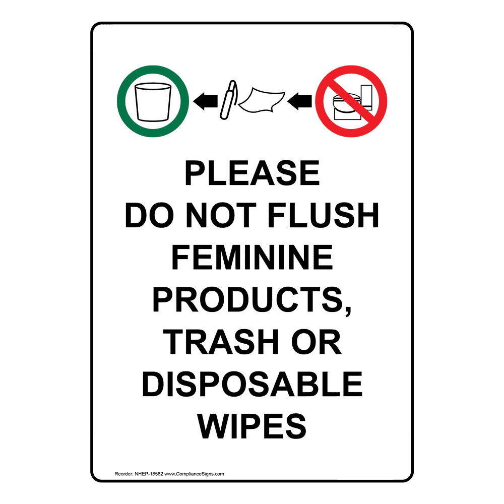 Do Not Flush Signs and Labels - Many Options - Easy Order do-not-flush-signs-and-labels-many-options-easy-order