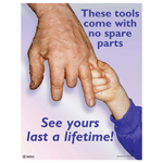 These Tools Come With No Spare Parts Poster, 22x17 in. Paper