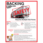 Backing Up With Safety Poster, 22x17 in. Paper