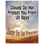 Clouds Do Not Protect You From UV Poster