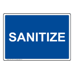 Sanitize Sign for Dining / Hospitality / Retail NHE-13165