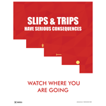 Slips & Trips Have Serious Consequences Poster