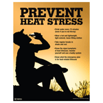 Prevent Heat Stress Poster, 22x17 in. Paper