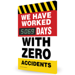 We Have Worked __ Days With Zero Accidents Digital Safety Scoreboard CS313428