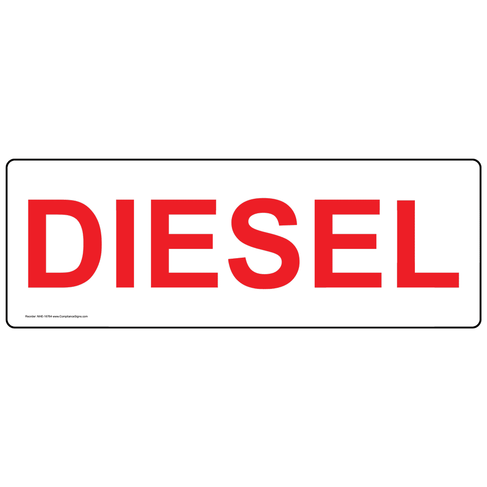 Diesel Label Sign for Fuel