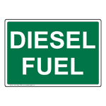 Diesel Fuel Sign NHE-33466_GRN