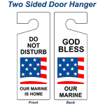 Do Not Disturb Our Marine Is Home - God Bless Sign NHE-18040