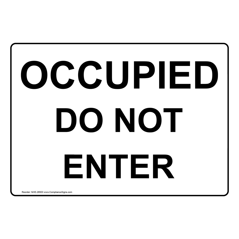 Free Printable Occupied Bathroom Sign