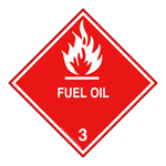 DOT Fuel Oil 3 Sign DOT-9876 Hazardous Loads
