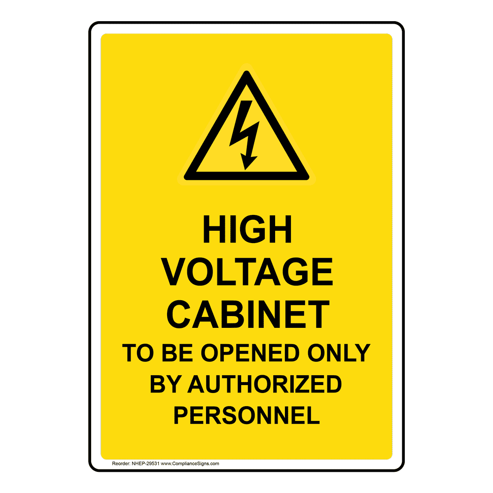 HIGH VOLTAGE Sign Authorized CUSTOM METAL SIGN Durable Aluminum NO RUST SIGN 266 
