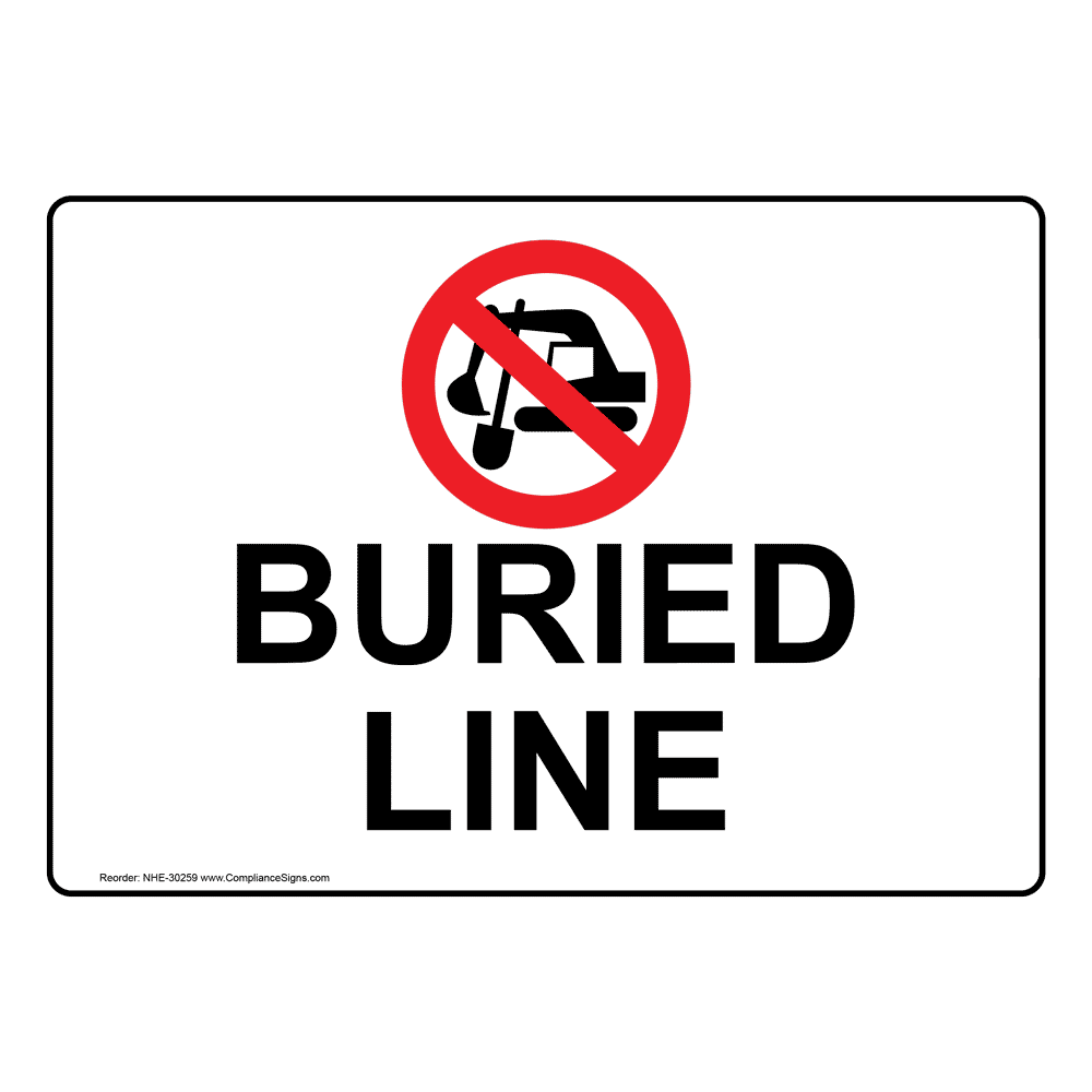 Pipeline / Utility Underground Sign - Buried Line