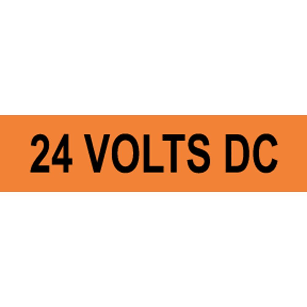 24 Volts Dc Label for Electrical Voltage