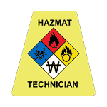 Hazmat Technician Label EMSE-11038Tet Hard Hat / Helmet Labels
