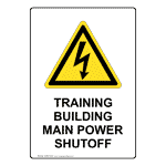 Portrait Training Building Main Sign With Symbol NHEP-30307