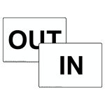 In / Out Sign NHE-15232-15233 Enter and Exit Set