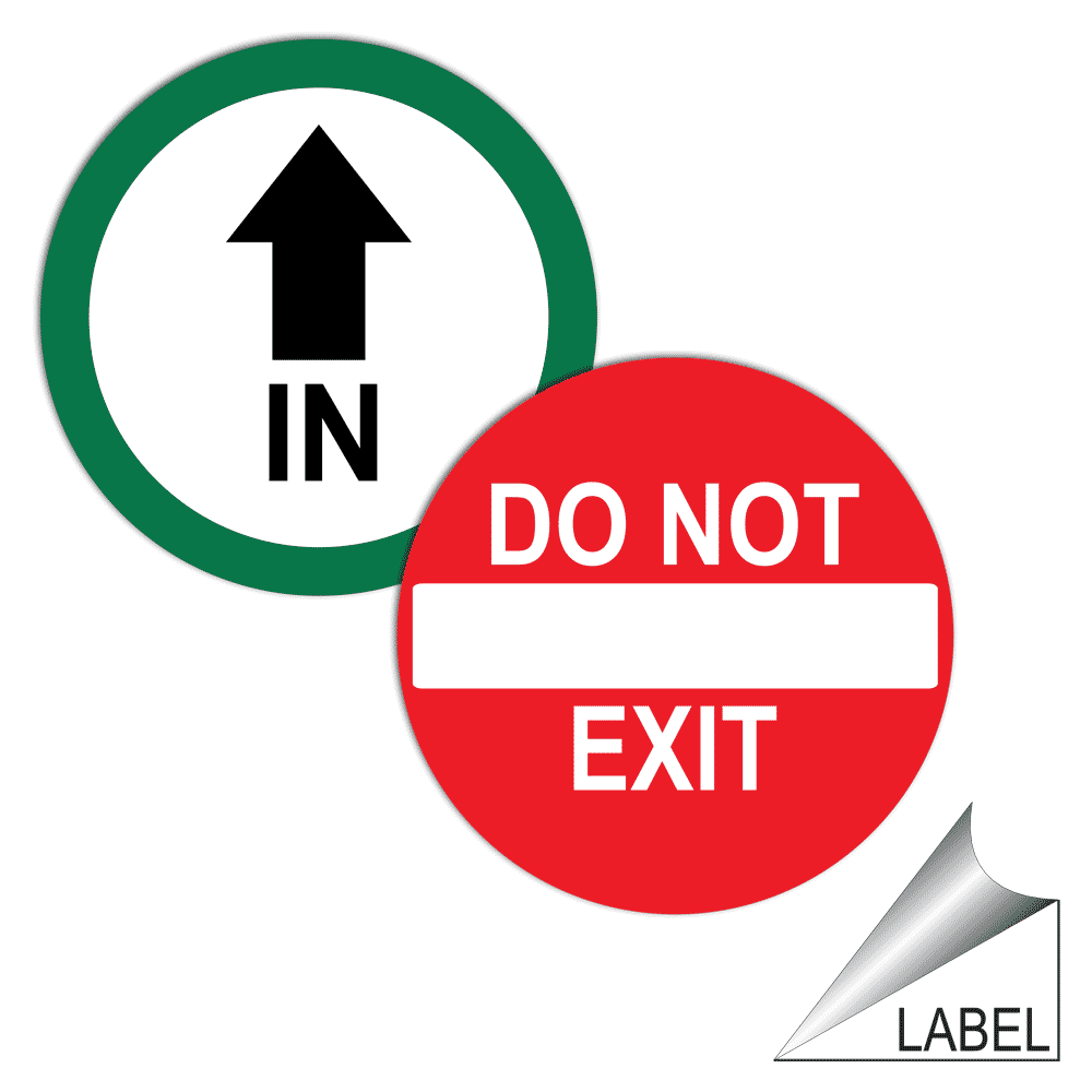 Amazon.co.jp: Exit Only Do Not Enter 看板 18 x 12インチ