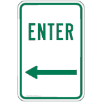 Enter Left Arrow Sign PKE-22140 Enter / Exit