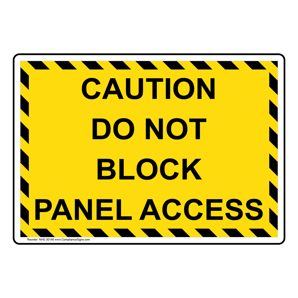 Details about   Do Not Block Door Warning Sign Metal Aluminium Hazardous Safety Caution Sign 