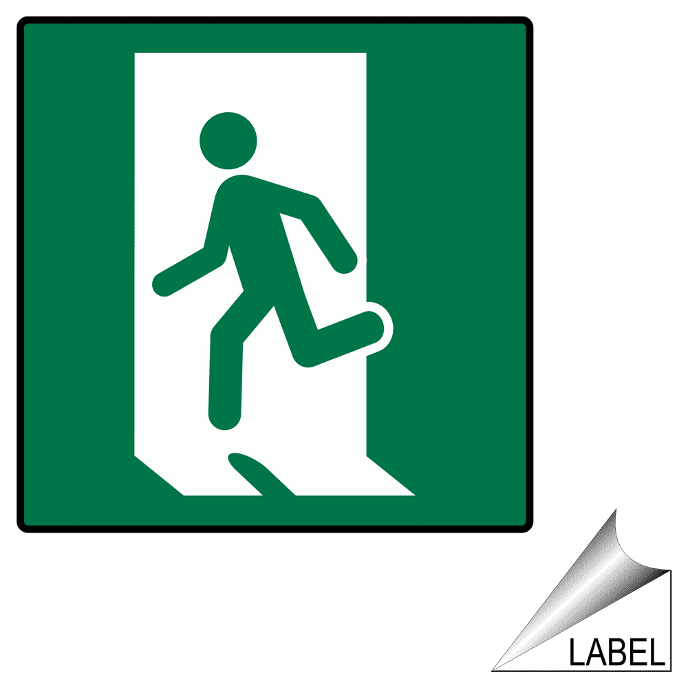 Exit For Emergency Use Only Sign 45x15cm Fire Exit Direction Safety Sticker 