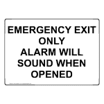 Fire/Emergency - Emergency Exit Signs and Labels