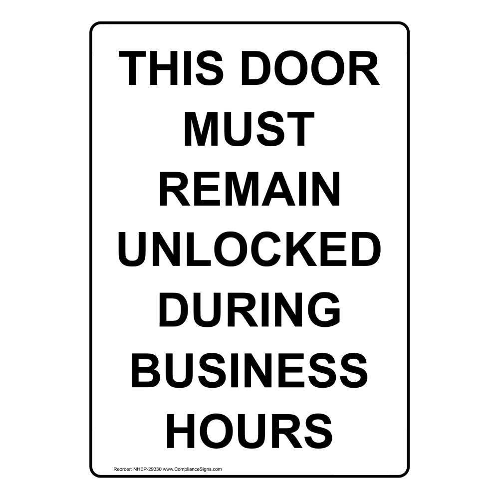 YOUR HOURS ! PERSONALIZED BUSINESS HOURS SIGN DURABLE ALUMINUM NO RUST BIZ2756 