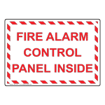 Fire Alarm Control Panel Inside Sign NHE-30771