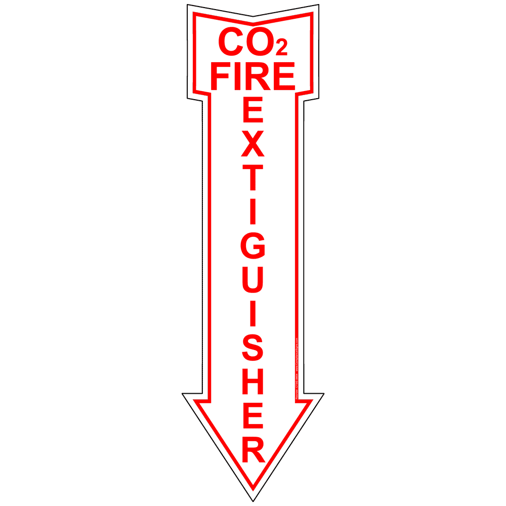 Fire Safety Equipment Co2 Fire Extinguisher Label Us Made 5332