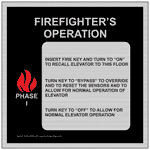 Silver Firefighter's Operation Phase I Insert Fire Sign ELVE-39468_BF