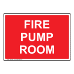 Fire Pump Room Sign NHE-16507