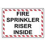 Fire Sprinkler Riser Inside Sign NHE-31050