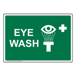 Eye Wash Sign With Symbol NHE-7605