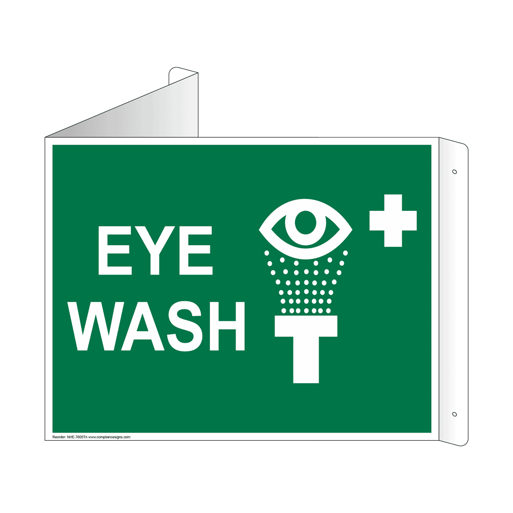 eye wash sign