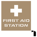 First Aid Station Stencil NHE-19048 Emergency Response