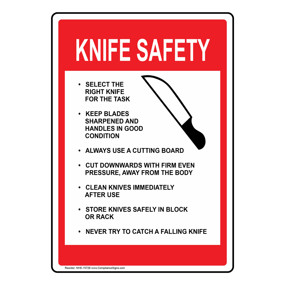Kitchen Knife Safety Rules