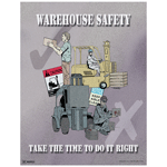 Warehouse Safety Take The Time Poster CS771976