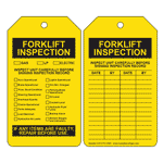 Forklift Inspection Checklist And Date Safety Tag CS672753