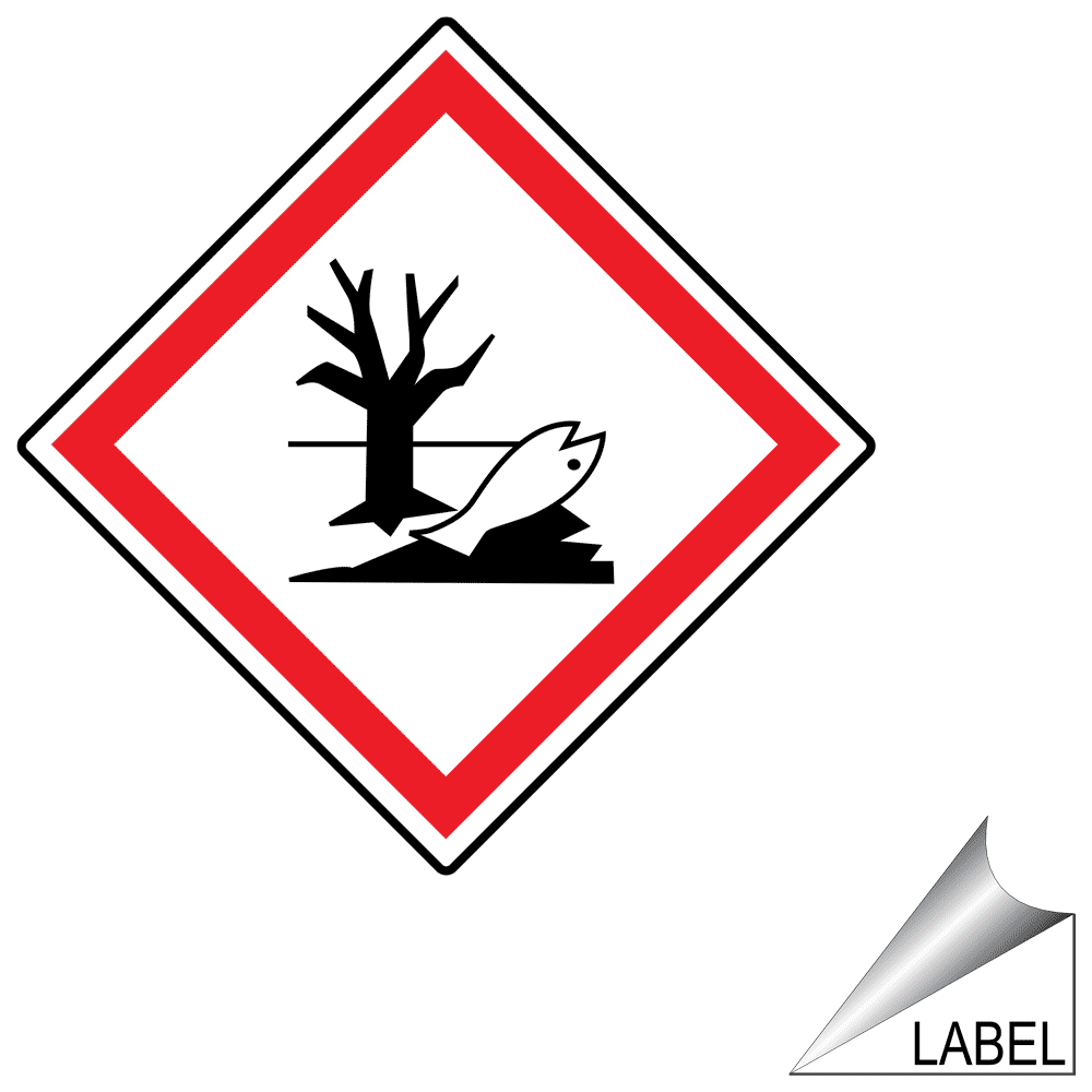 Hazmat Ghs Skull And Crossbones Symbol Label / Sticker - US Made