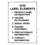 GHS Label Elements Sign GHS-19736 Chemical