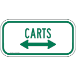 Carts Left / Right Arrow Sign PKE-17164 Recreation