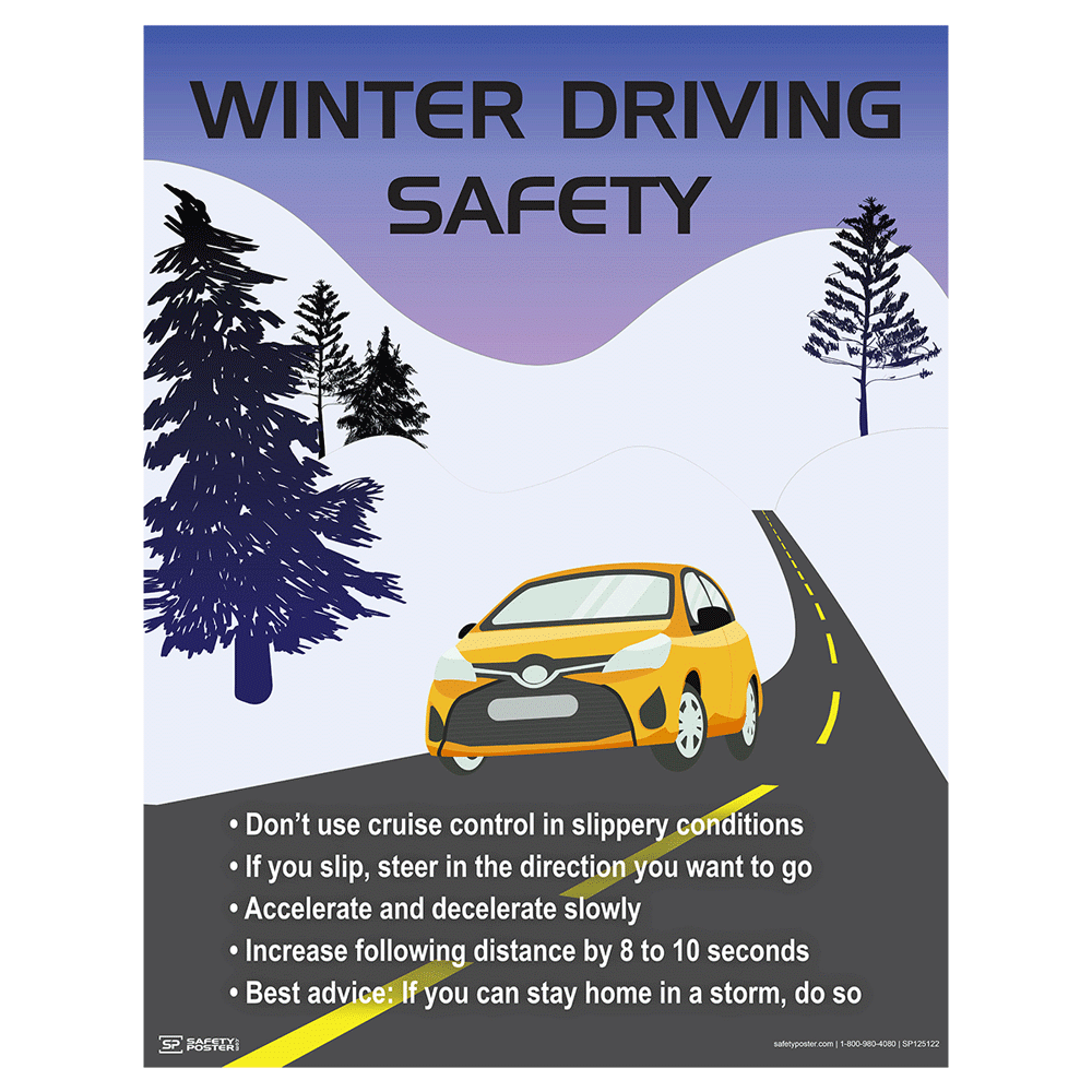 Safety Poster Winter Driving Safety CS311415