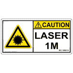 IEC Laser 1M IEC 1068/14 Sign ICE-37989