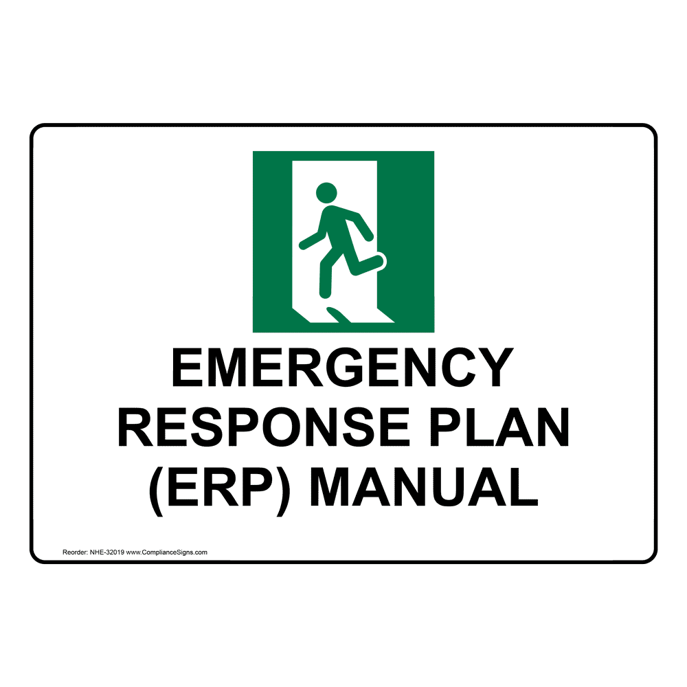 emergency plan sign