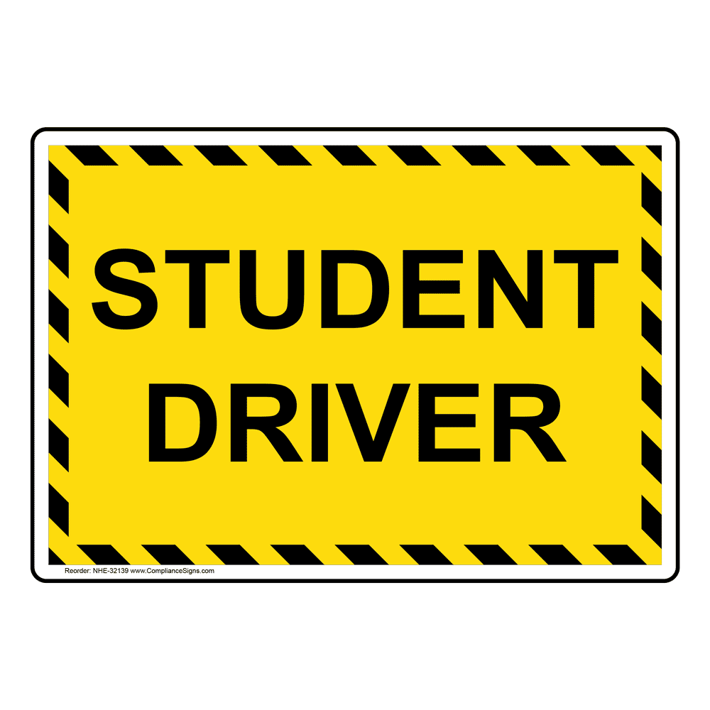 Caution Student Driver Printable Ubicaciondepersonas cdmx gob mx