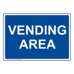 Vending Area Sign NHE-32425