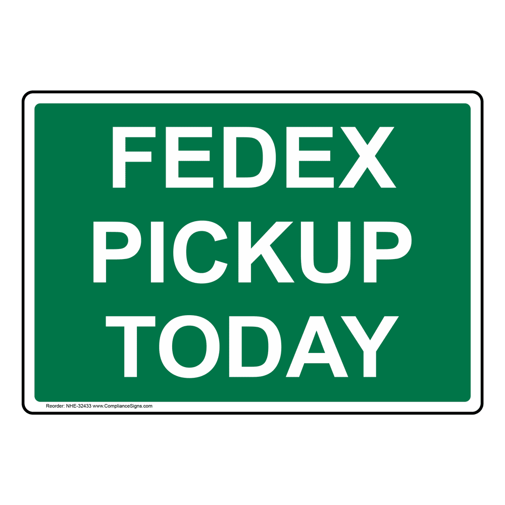 arrange fedex ground pickup
