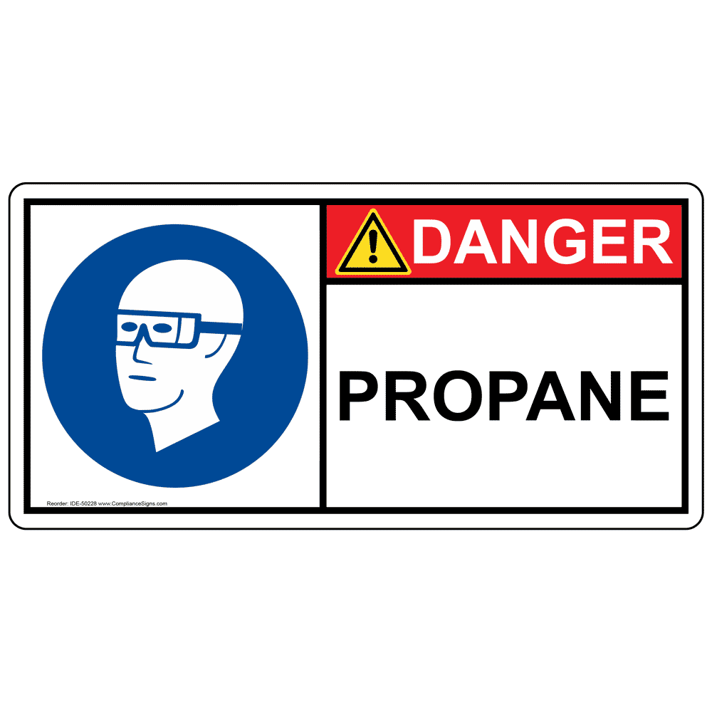 ISO Propane PPE - Eye Sign IDE-50228